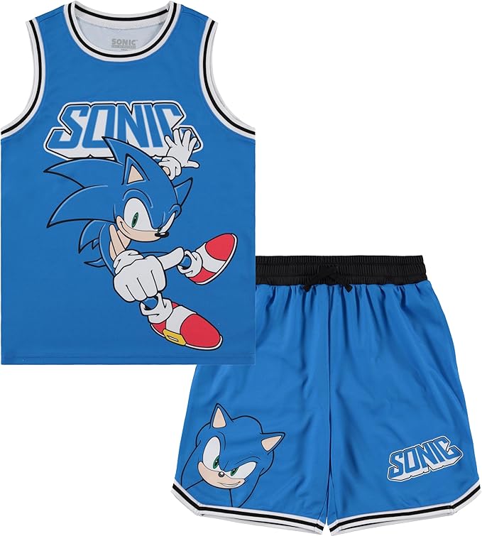 SEGA Sonic the Hedgehog - Conjunto de camiseta y pantalones cortos