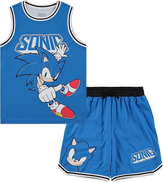SEGA Sonic the Hedgehog - Conjunto de camiseta y pantalones cortos