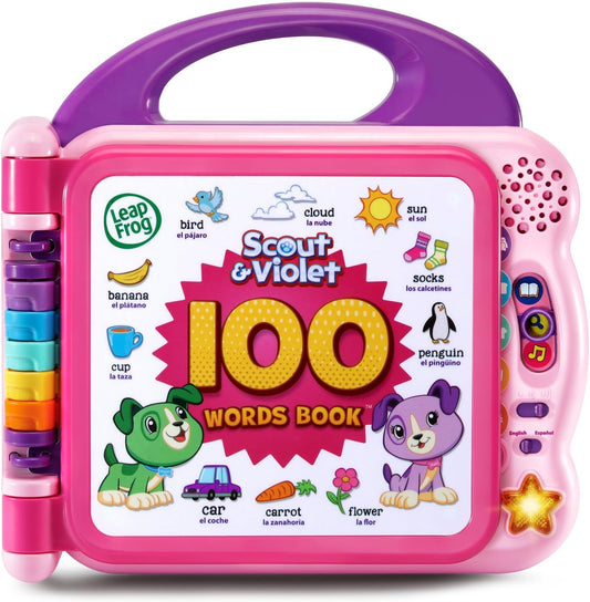 Leapfrog libro con 100 palabras de Scout y Violet