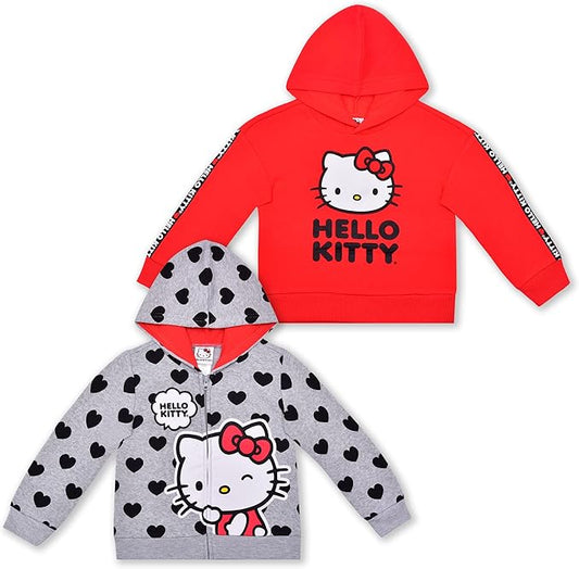 Hello Kitty Paquete de 2 sudaderas con capucha