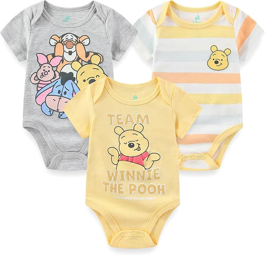Disney Baby Paquete de 3 mamelucos