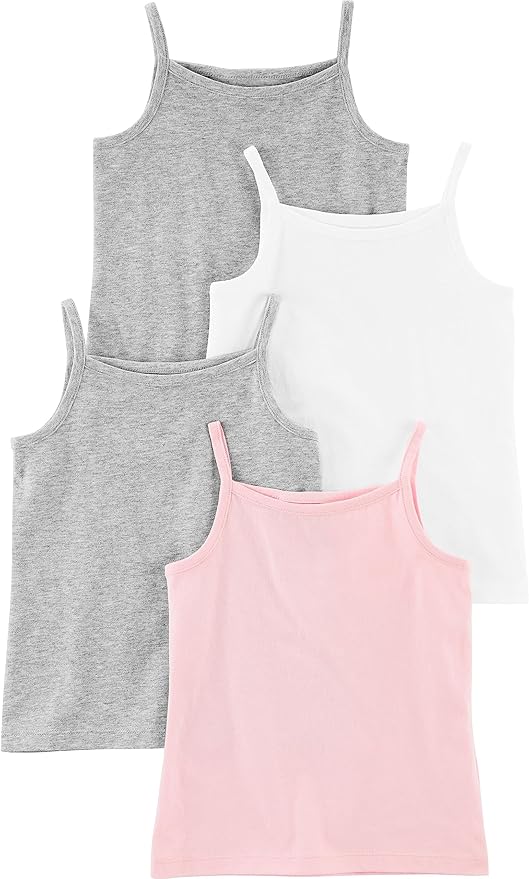 Simple Joys by Carter's Camisetas sin mangas, paquete de 4
