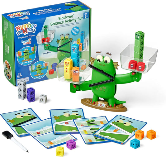 Juego de actividades de equilibrio, 61 cubos MathLink, escala de equilibrio para niños, juguetes de aprendizaje de matemáticas de suma y resta, juguetes de conteo