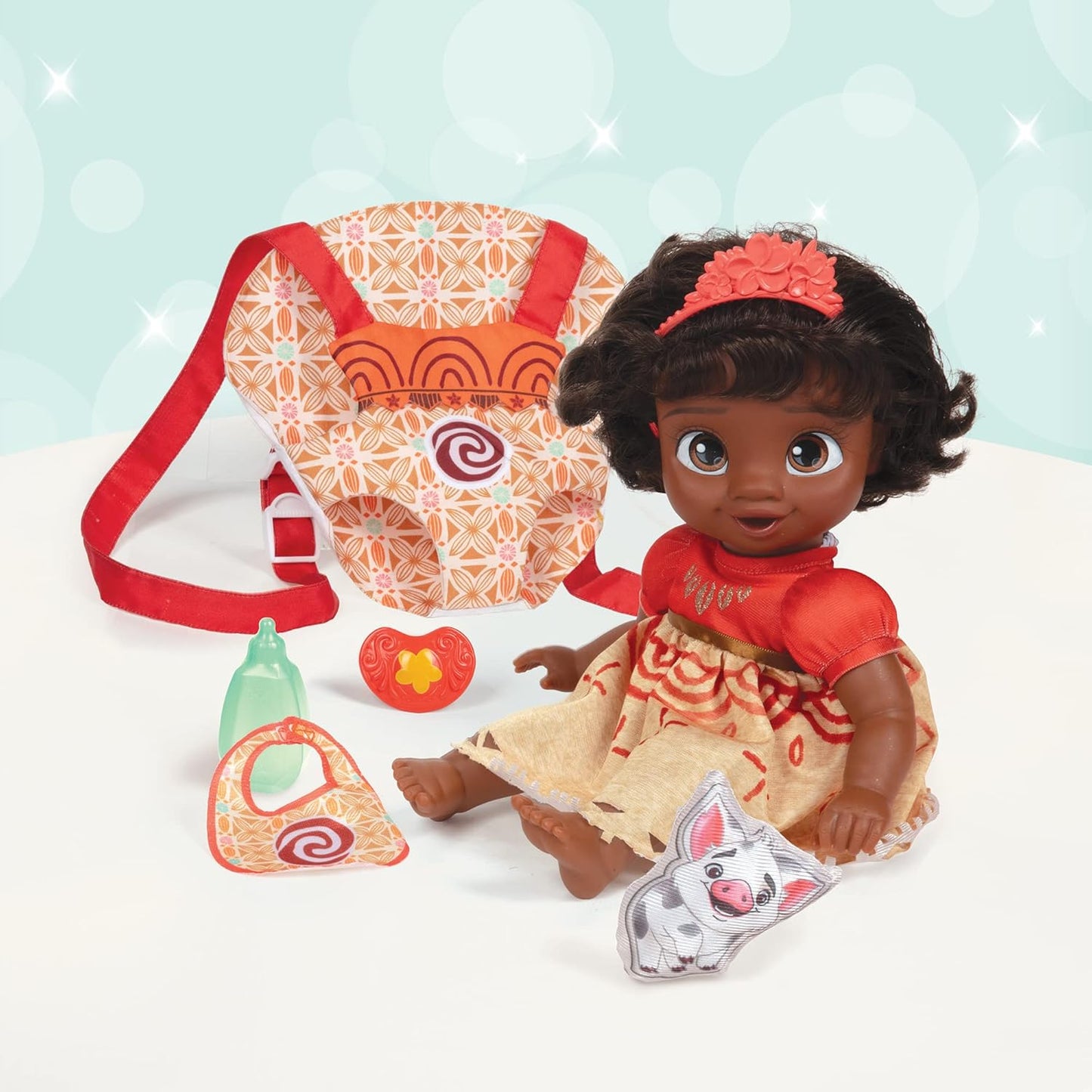 Disney - Muñeca de la princesa Baby Moana Baby de lujo con tiara