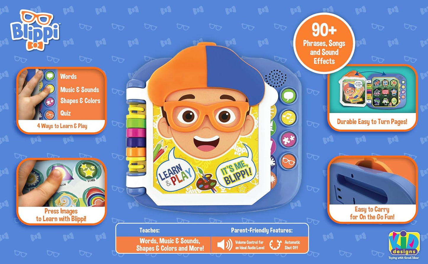 Libro Blippi con juegos de aprendizaje