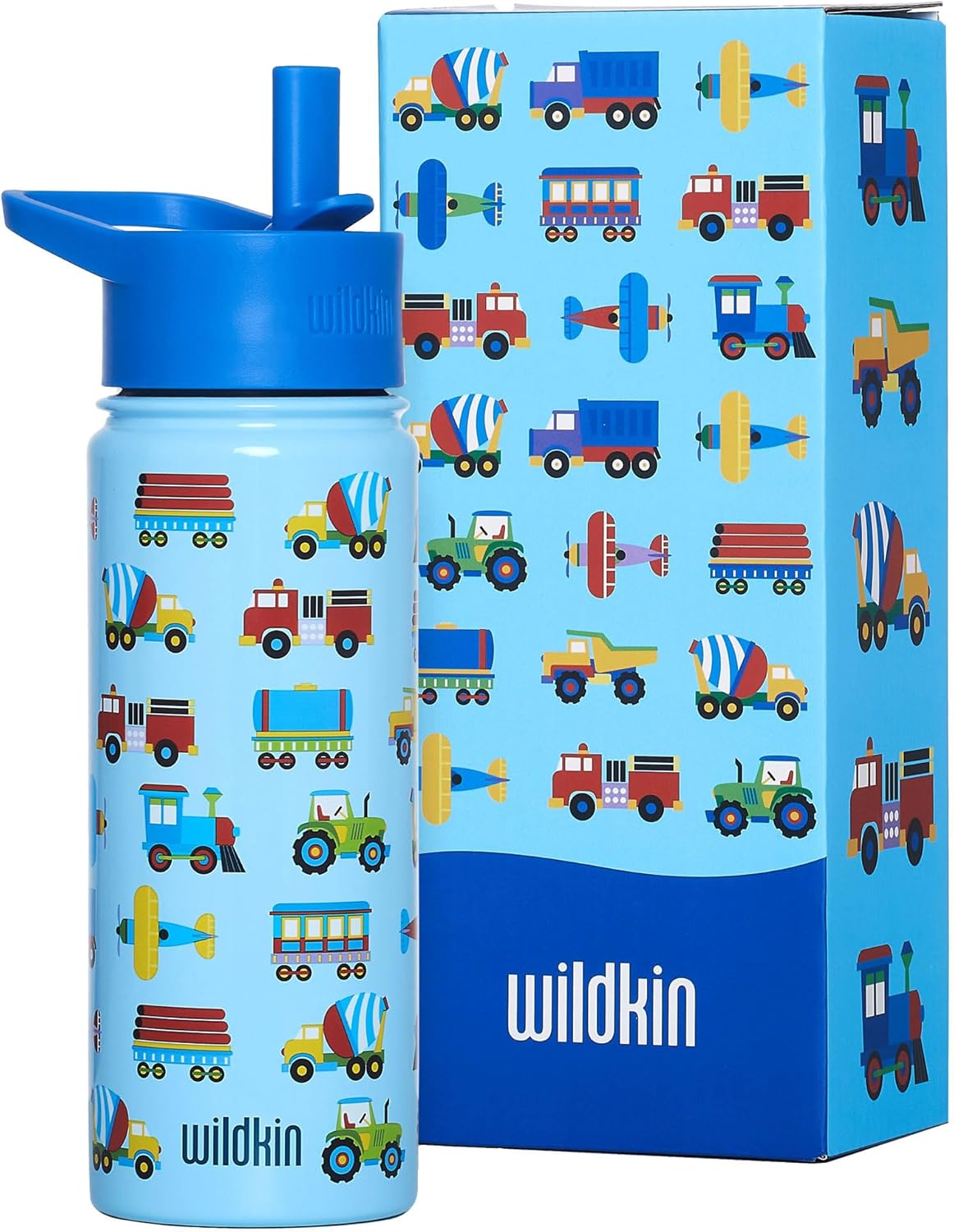 Wildkin Botella de agua reutilizable de acero inoxidable