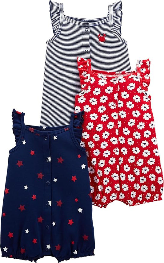 Simple Joys by Carter's - Paquete de 3 mamelucos