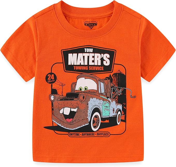 Disney Tow Mater Boys Camisa de manga corta