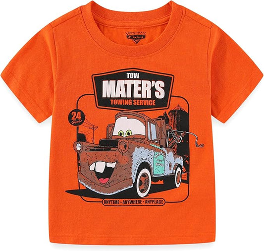 Disney Tow Mater Boys Camisa de manga corta