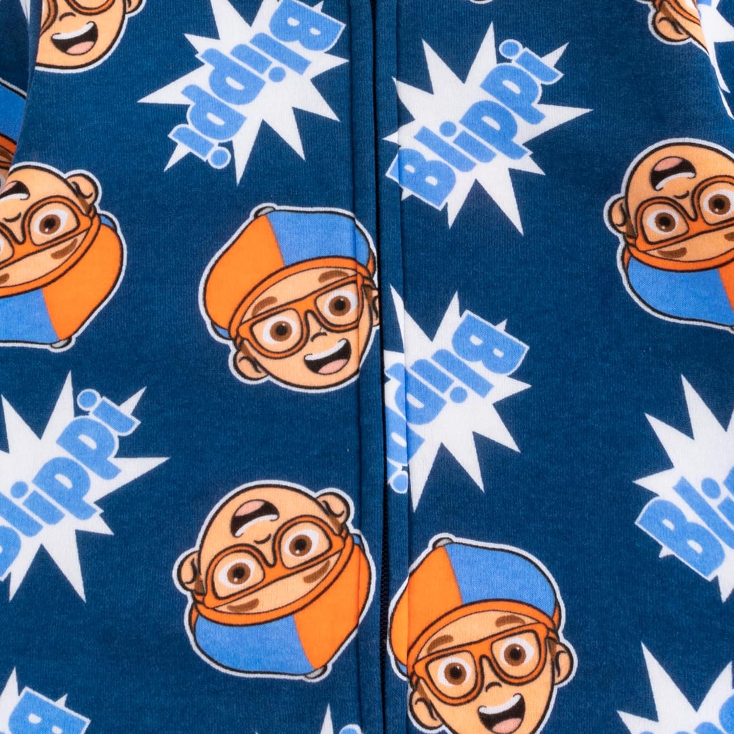 Blippi Sudadera con capucha y cremallera 