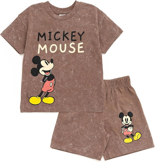 Disney Mickey Mouse - Conjunto de camiseta y pantalones cortos