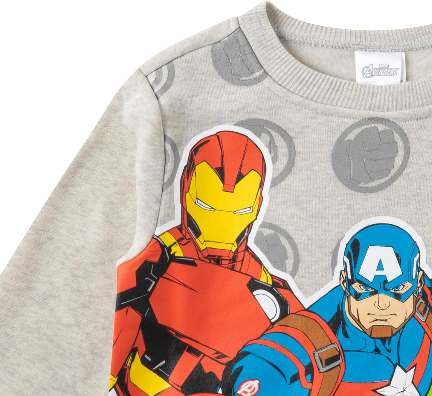 Marvel Vengadores Capitán América, Ironman y Hulk - Conjunto de sudadera y pantalones