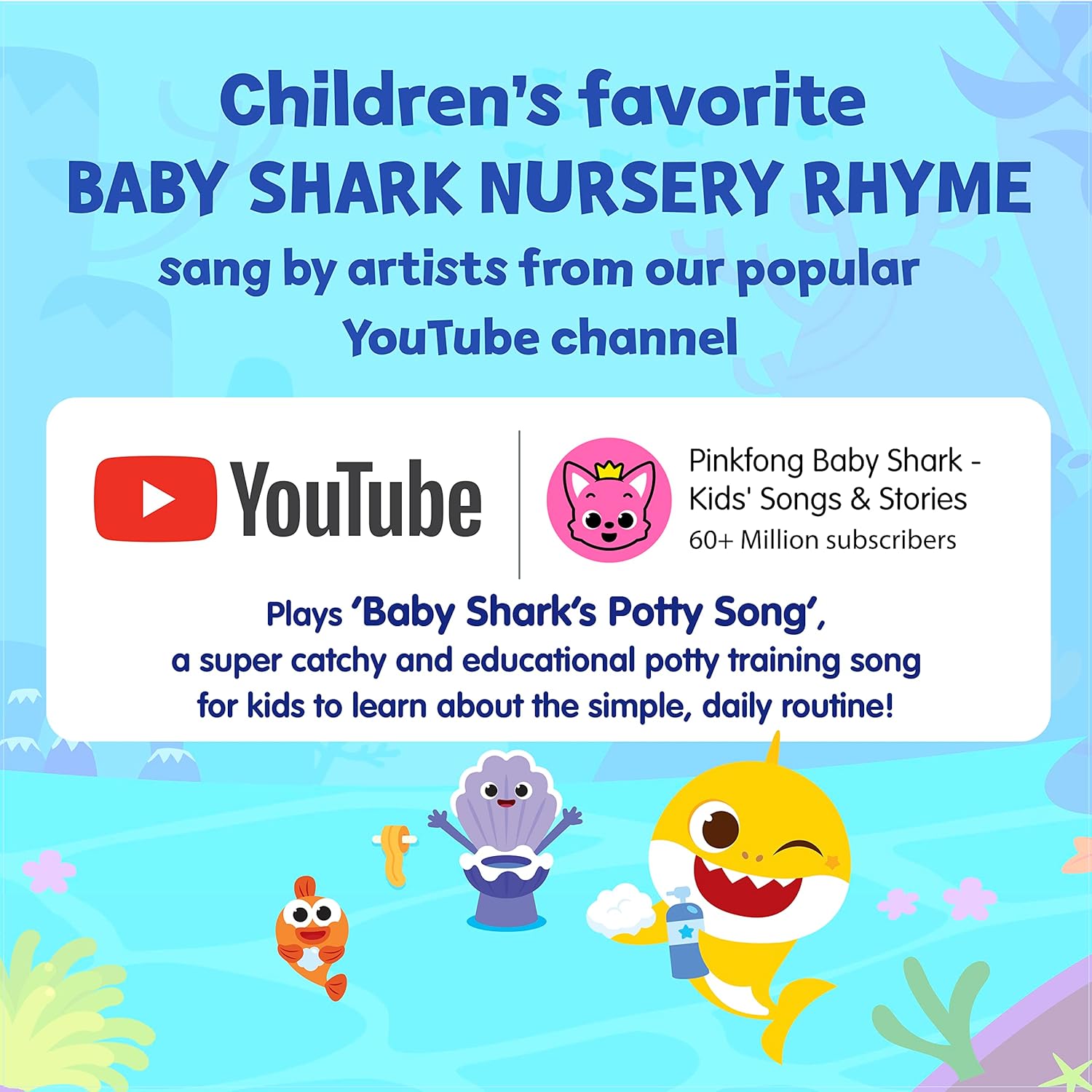 Pinkfong Baby Shark - Libro de sonidos para ir al baño Juguete Baby Shark