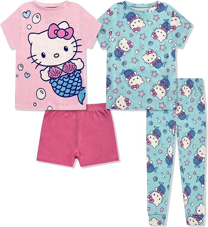 Hello Kitty Conjunto de pijama de 4 piezas