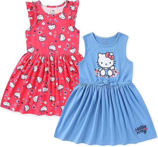 Hello Kitty Sanrio - Paquete de 2 vestidos