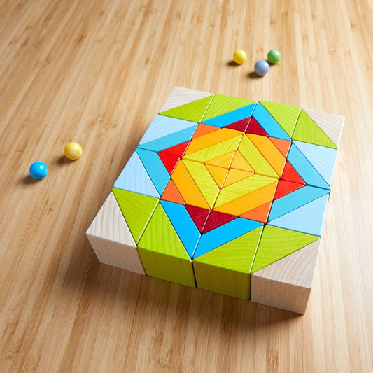 HABA Juego de arreglos 3D de mosaico de madera