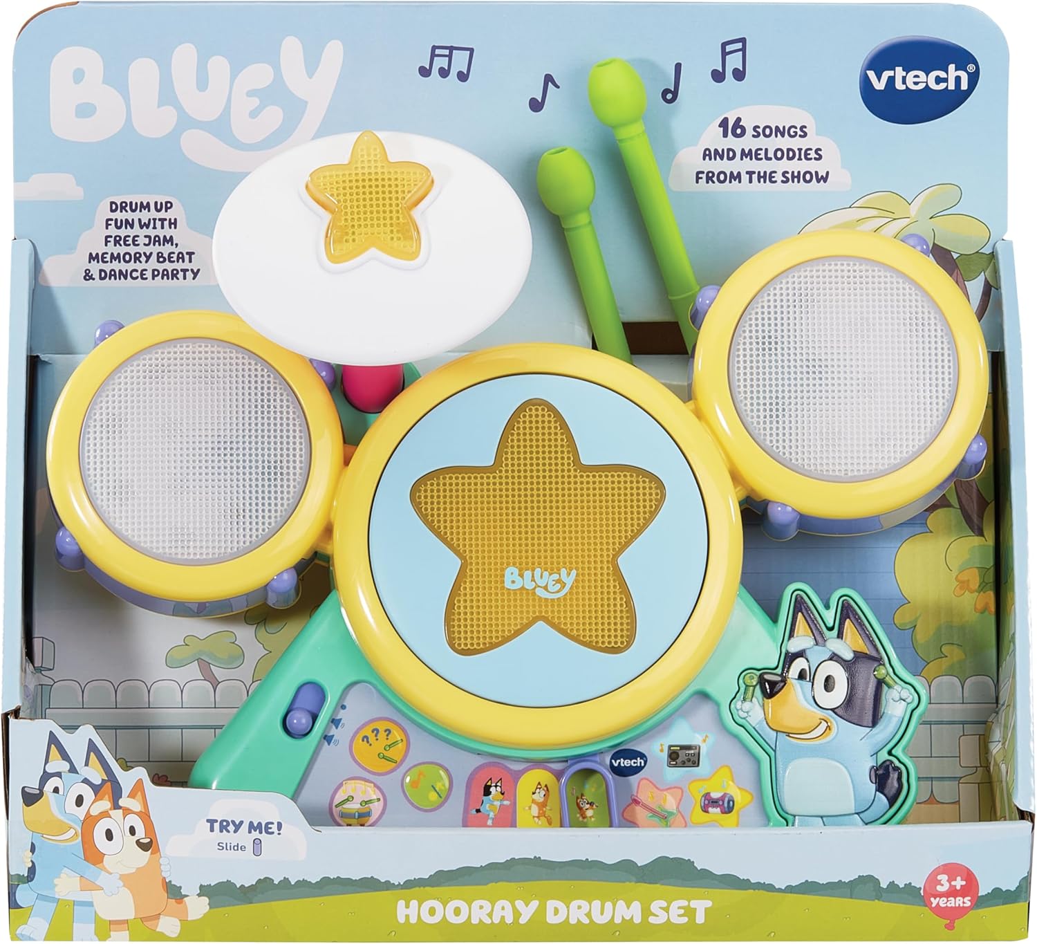 VTech Juego de batería Bluey Hooray