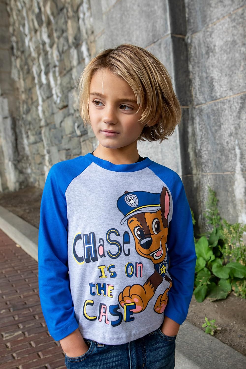 Nickelodeon Paw Patrol Rubble Marshall Chase, paquete de 3 camisetas