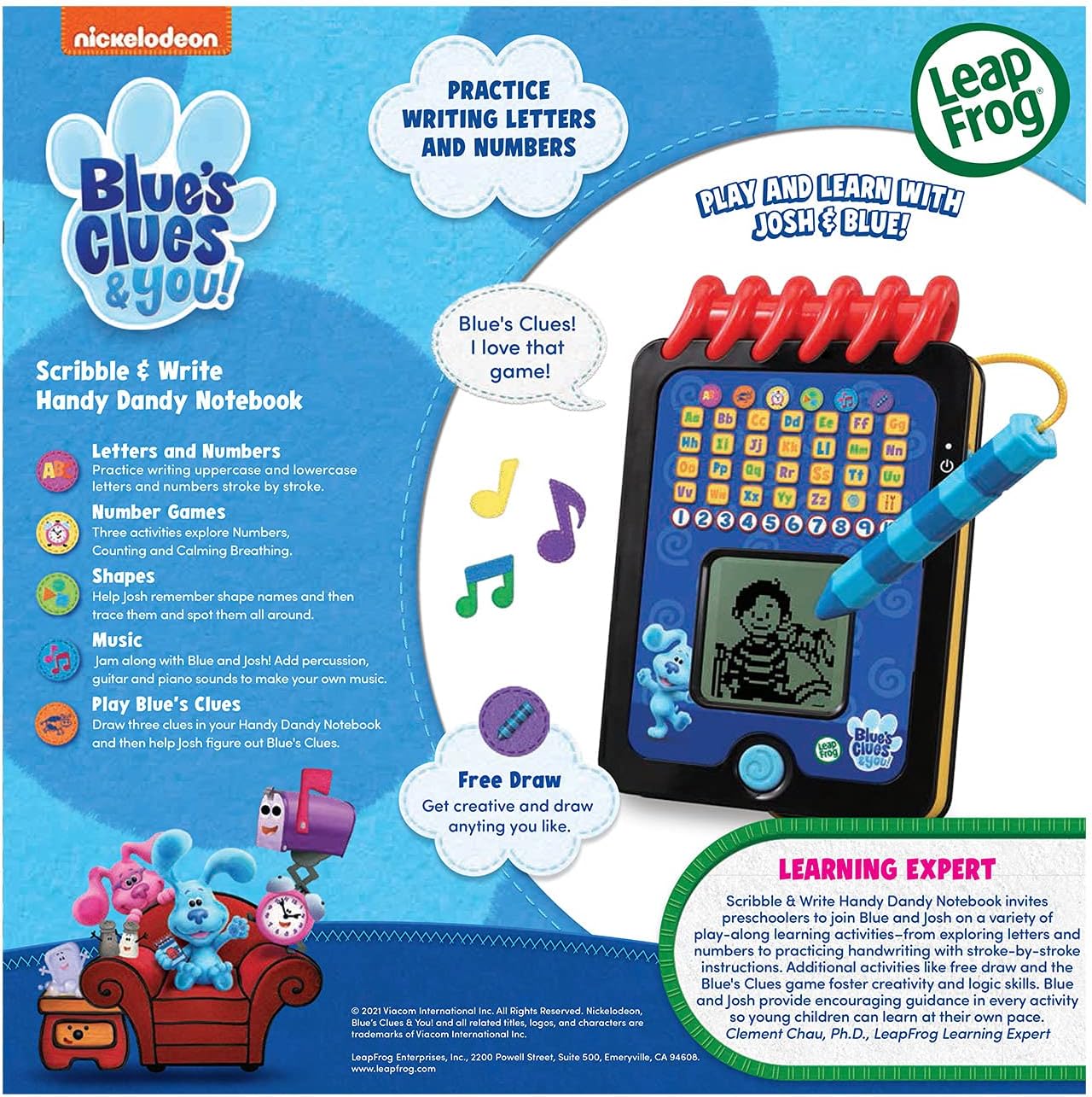 Leapfrog Blue'S Clues and You! Notebook