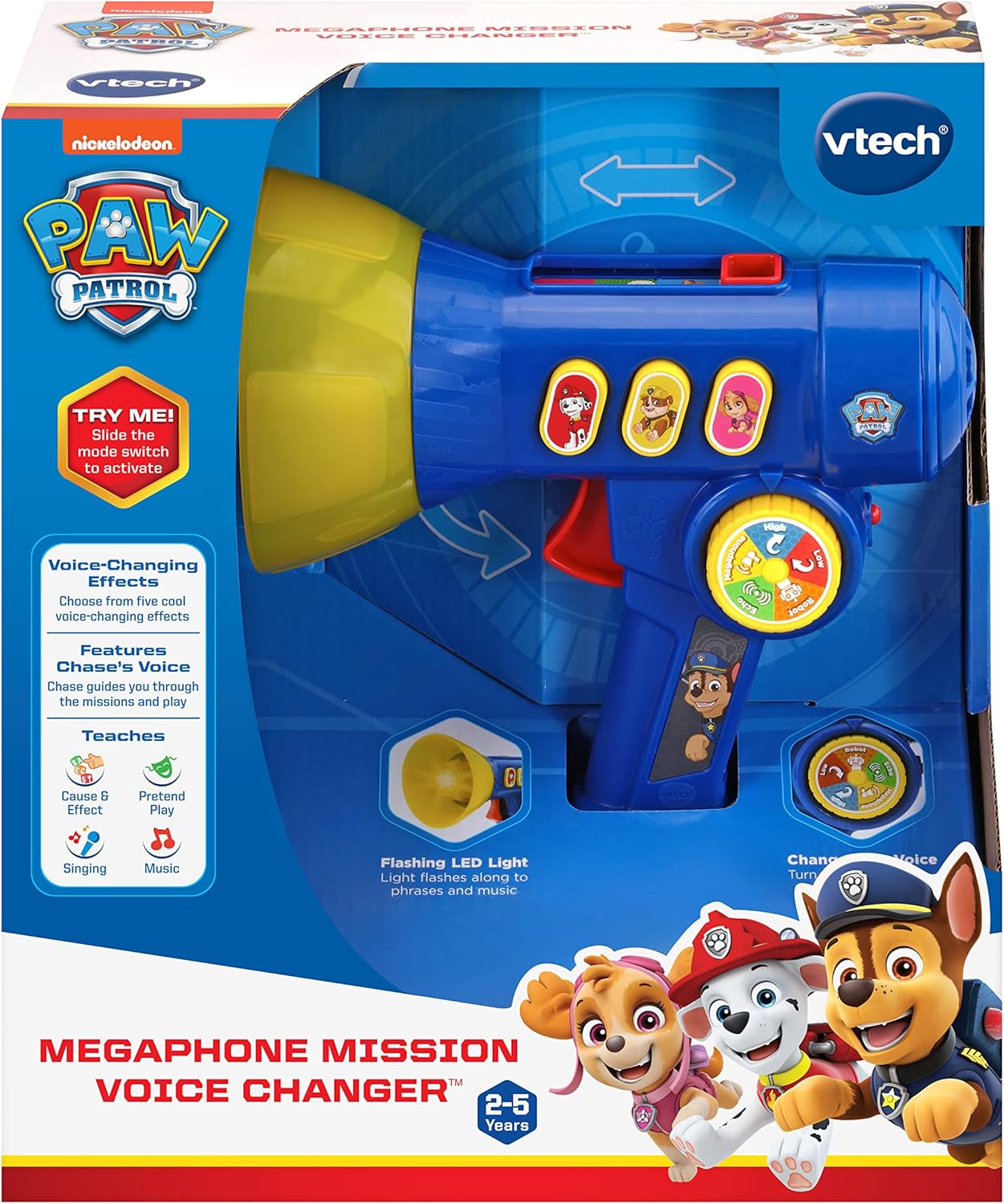 VTech Cambiador de voz de misión de megáfono de la Patrulla Canina,