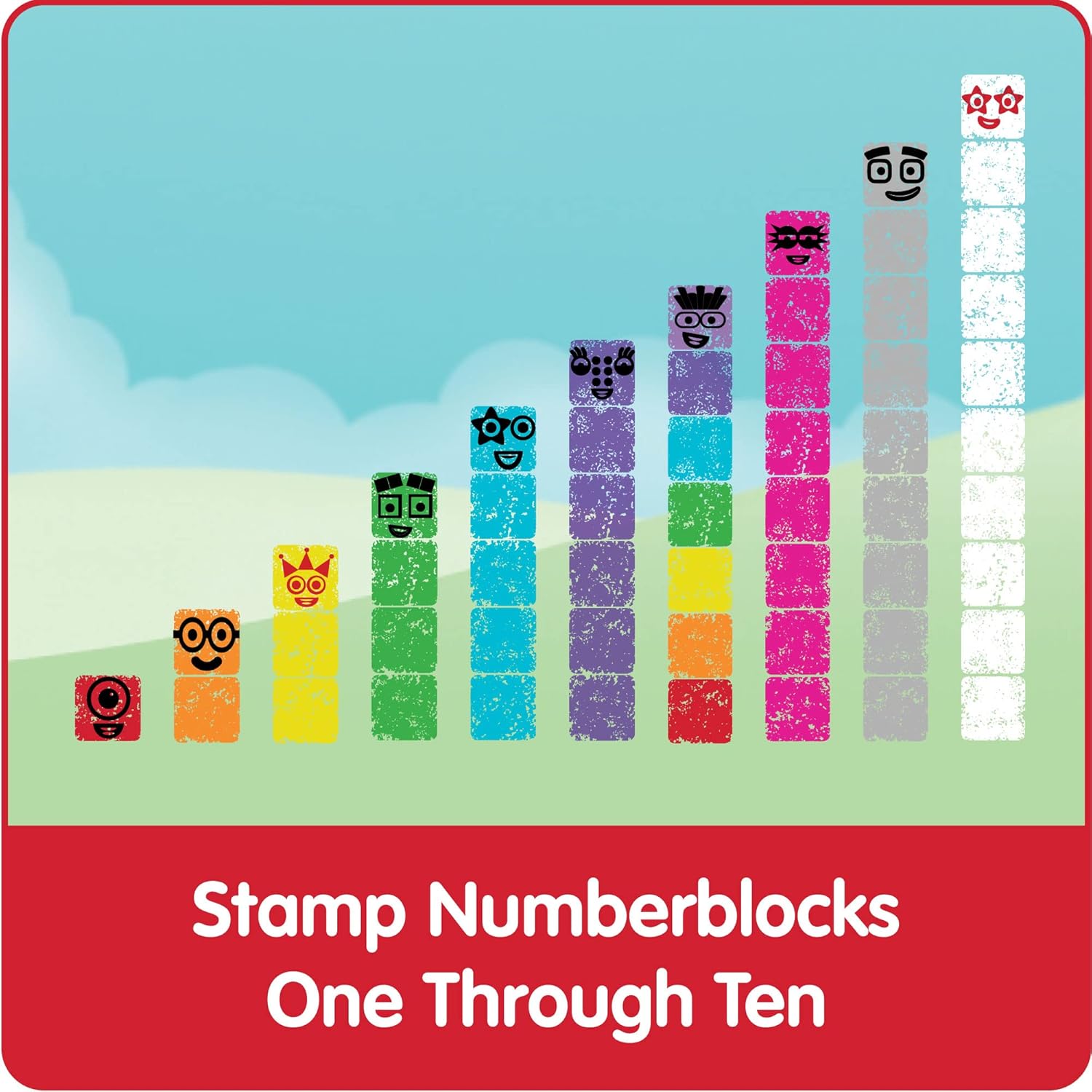 Numberblocks 20 sellos