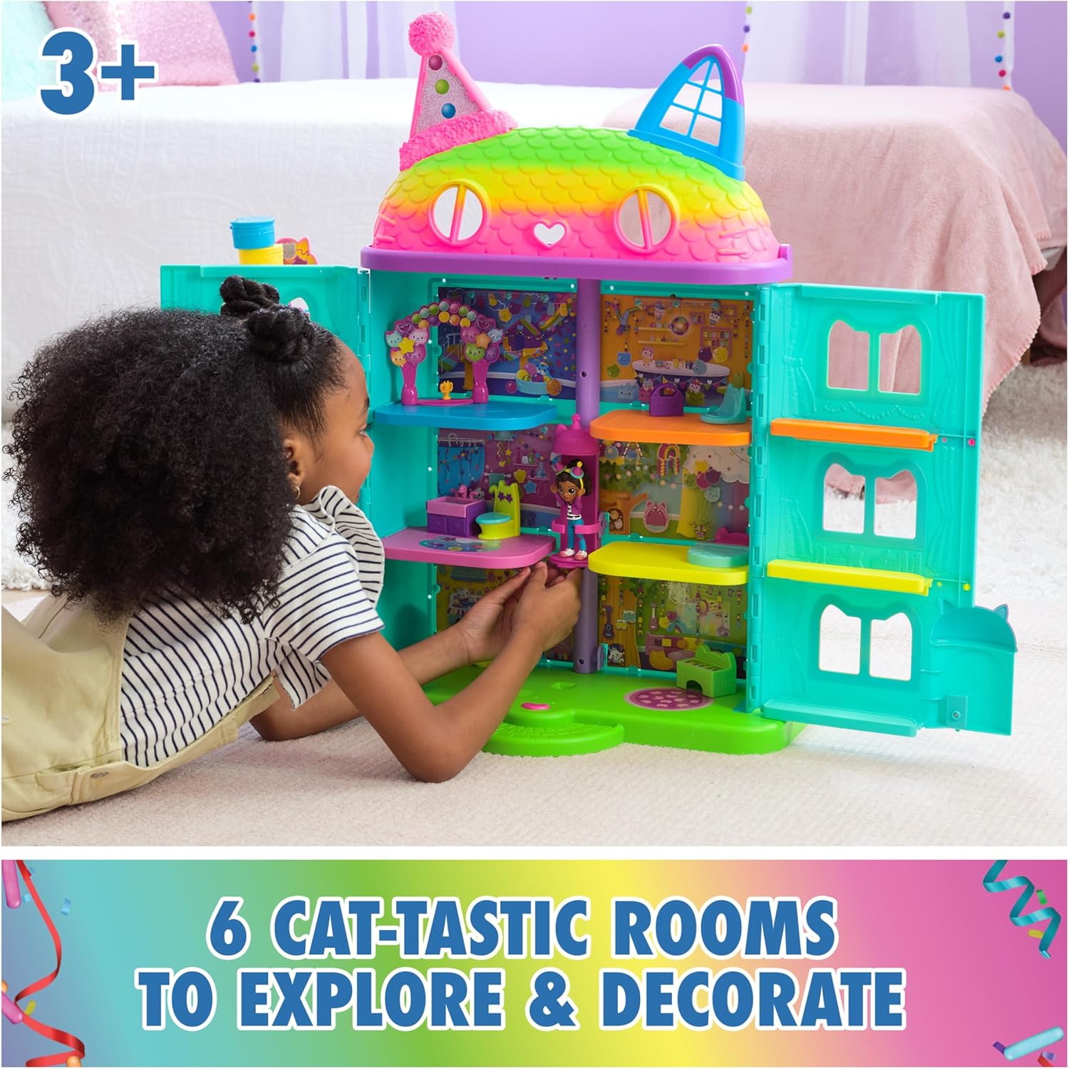 Gabby's Dollhouse, con temática de arco iris