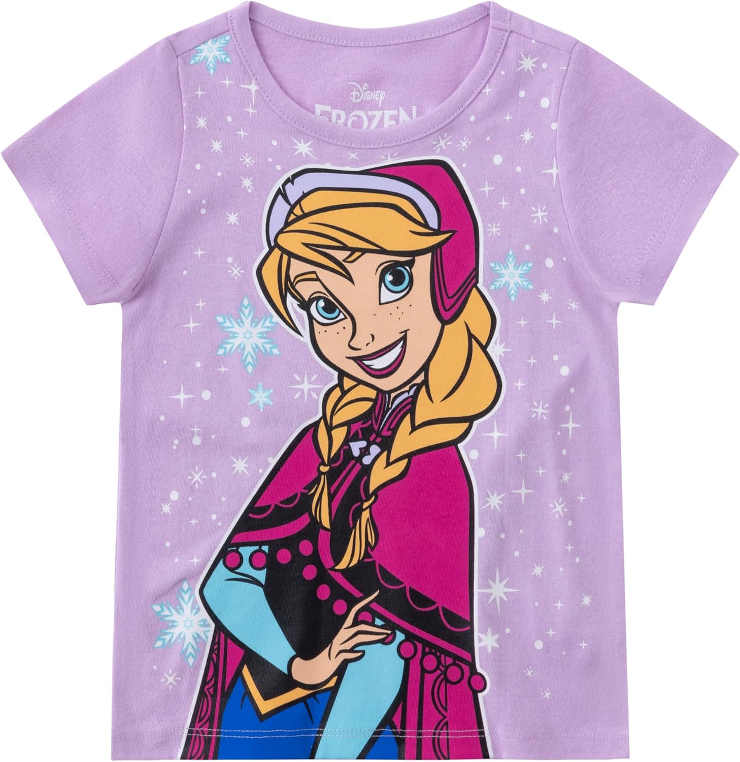 Disney Frozen Elsa, Anna y Olaf - Camiseta de manga corta 