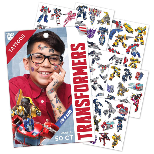 50 tatuajes temporales Tranformers