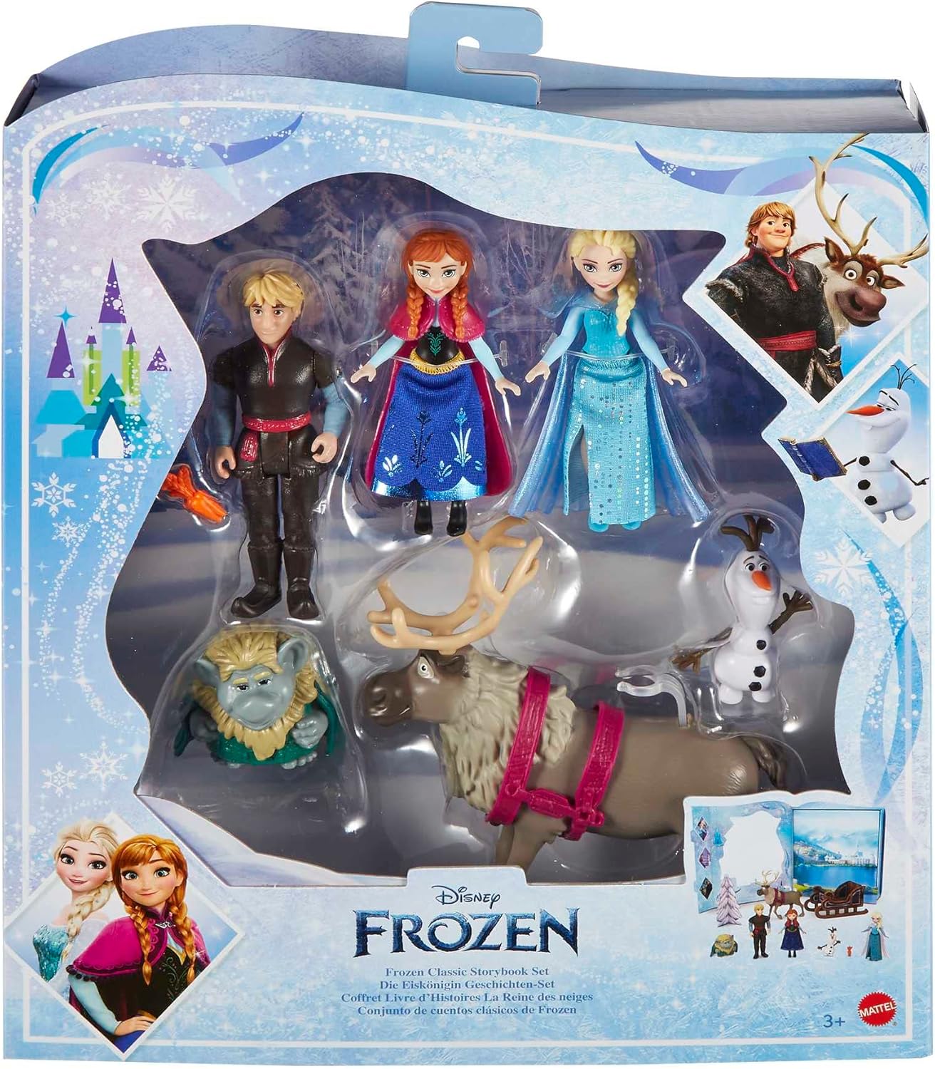 Mattel Disney Frozen Toy Set con 6 personajes