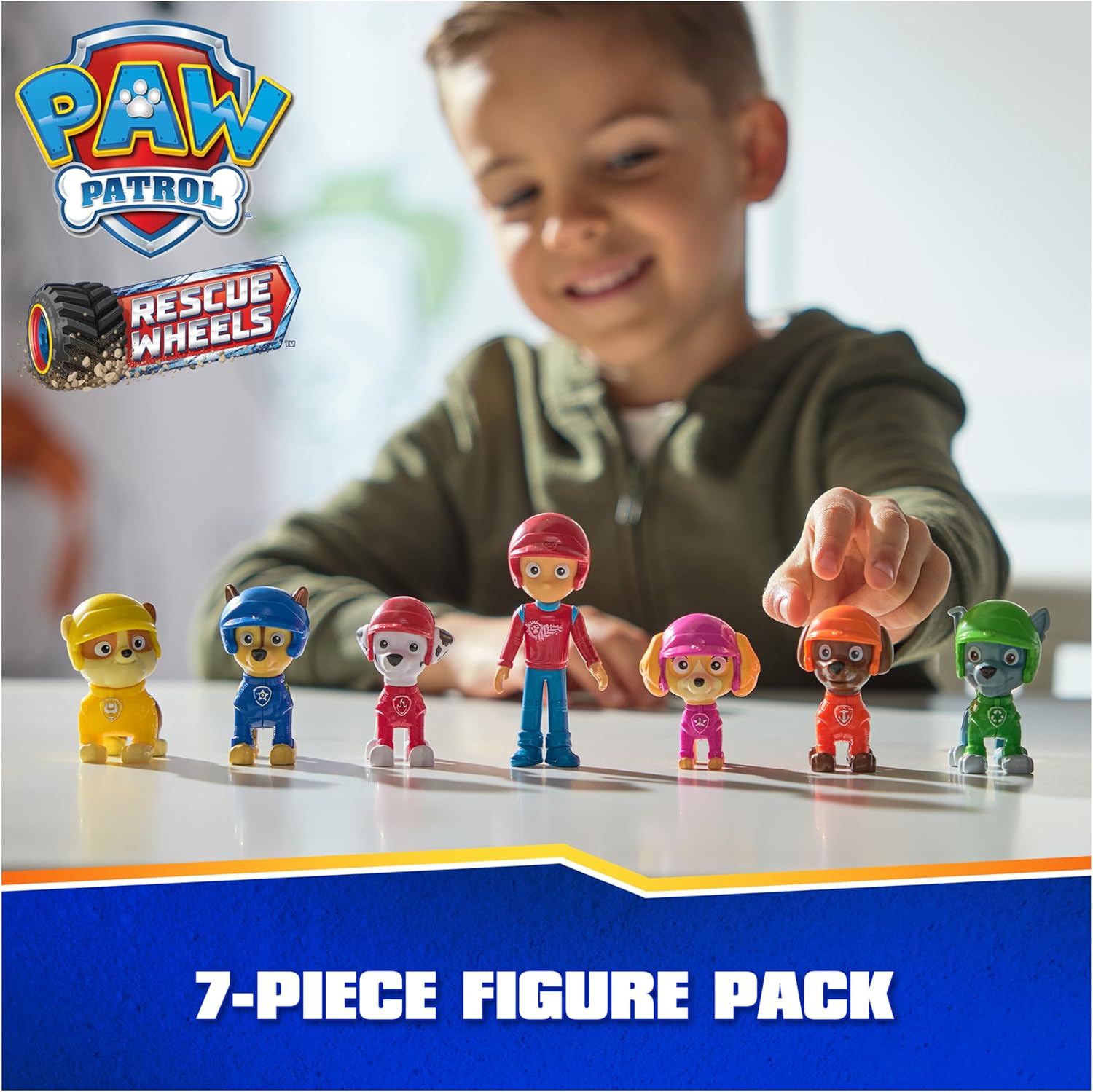 Paw Patrol: Ruedas de rescate, paquete de figuras