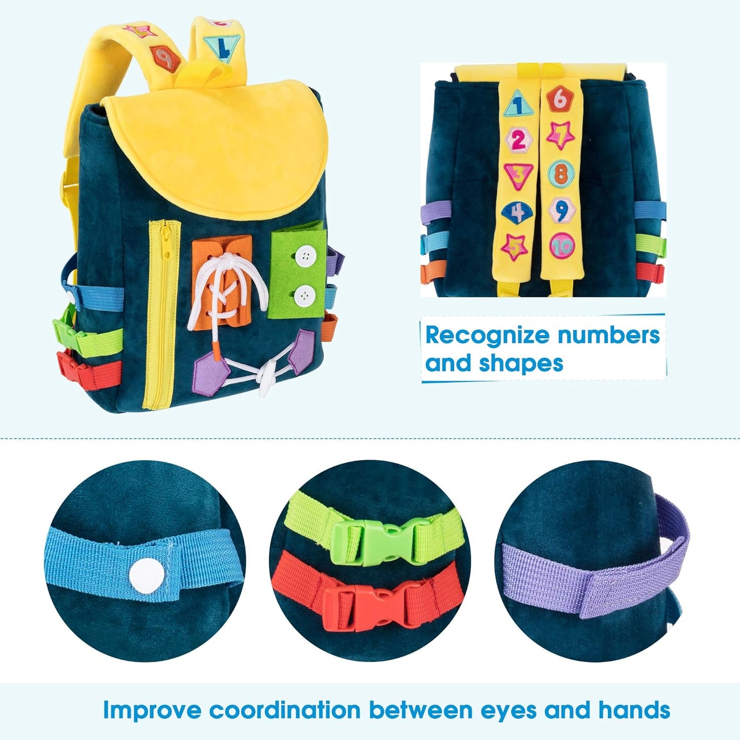 Mochila para niños pequeños con hebillas