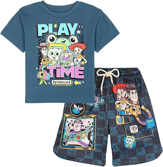 Toy Story Conjunto de camiseta y pantalones cortos de malla