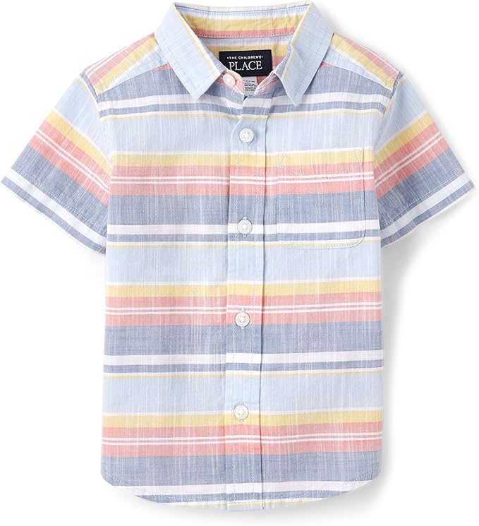 The Children's Place Camisa de manga corta con botones