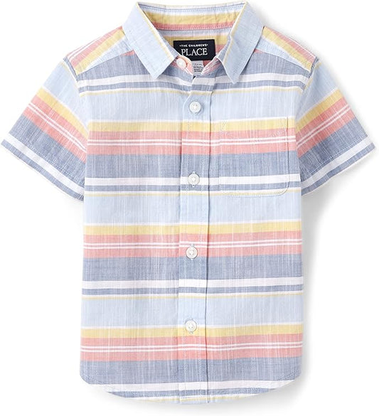 The Children's Place Camisa de manga corta con botones
