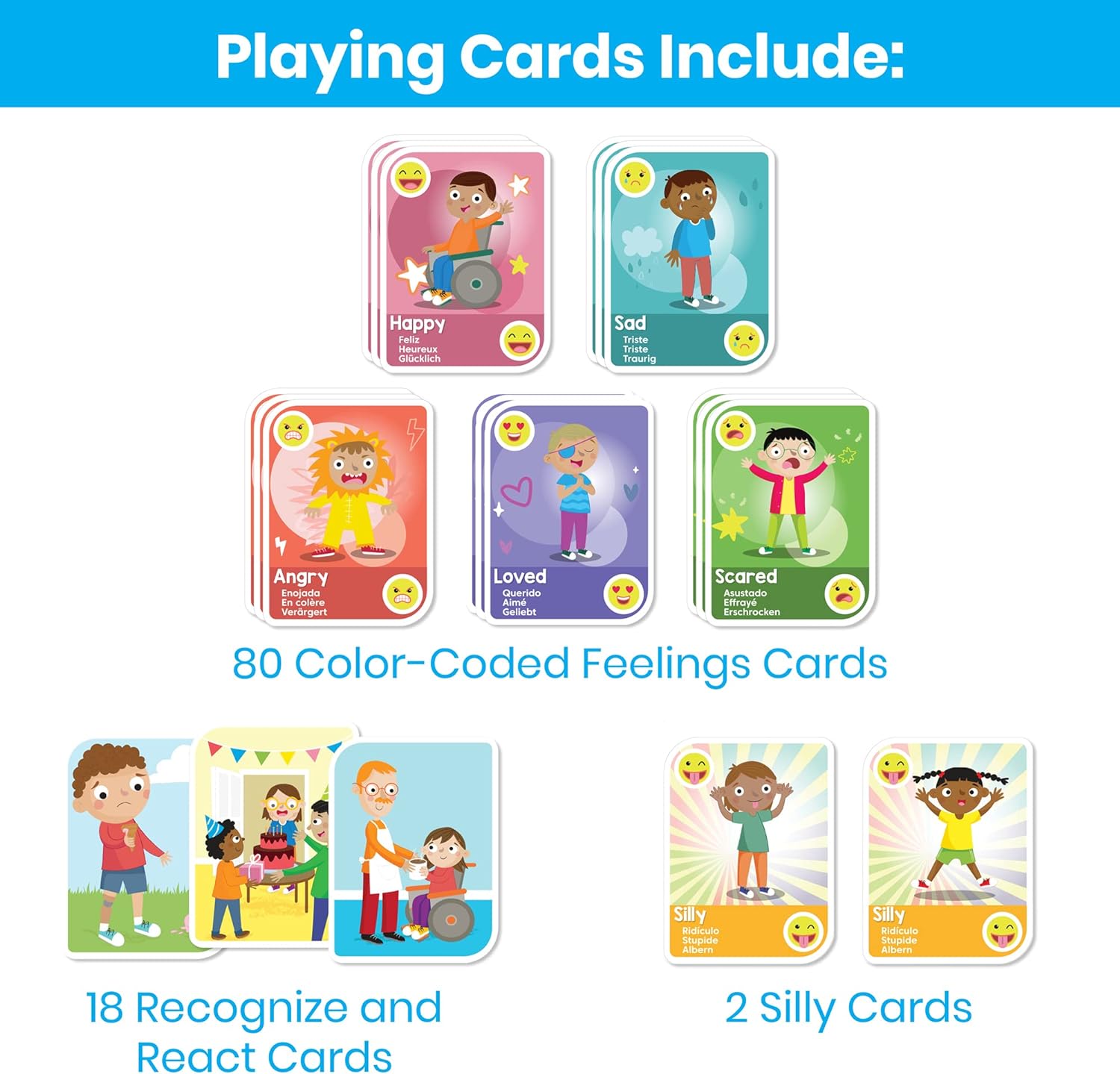 Exprese sus sentimientos jugando a las cartas, tarjetas de emociones, tarjetas flash para niños pequeños, juegos de cartas para niños, juguetes de terapia de juego