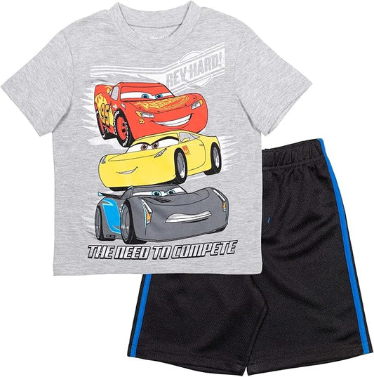 Disney Conjunto de camiseta y pantalones cortos Cars
