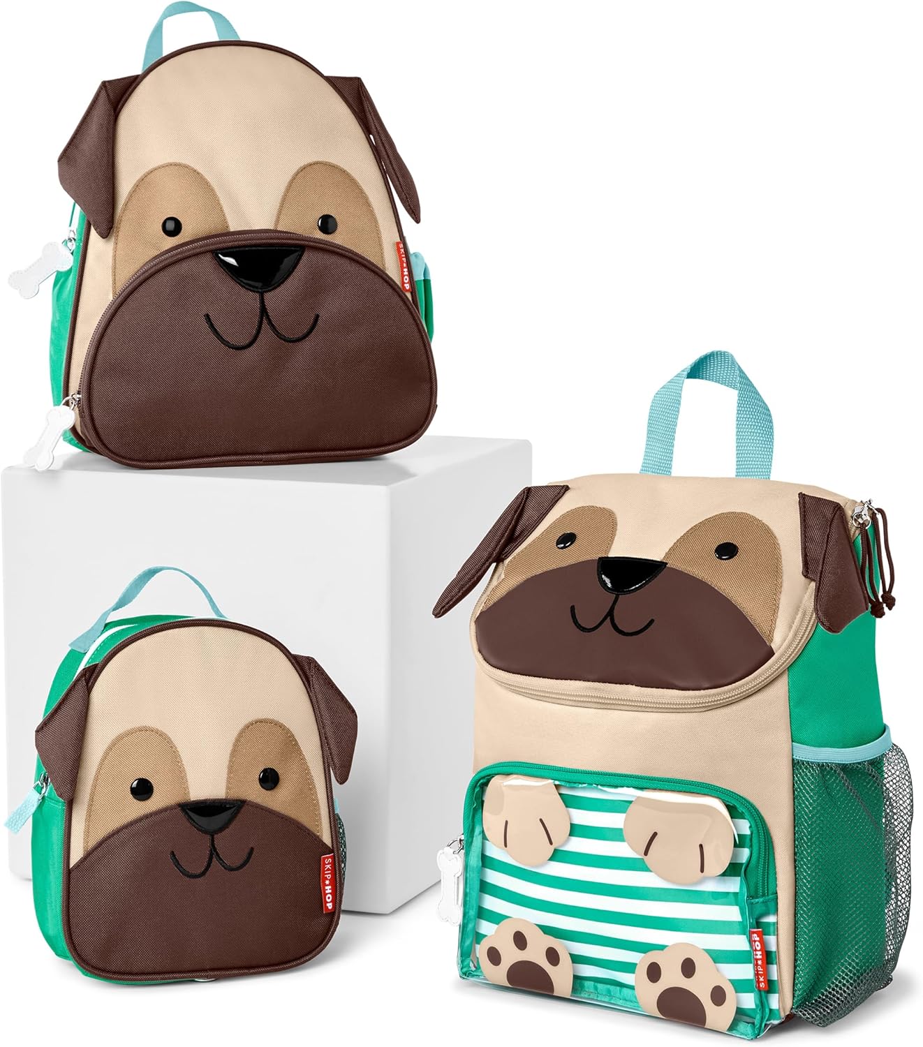 Skip Hop - Mochila con arnes, colección Zoo, diseño de pug