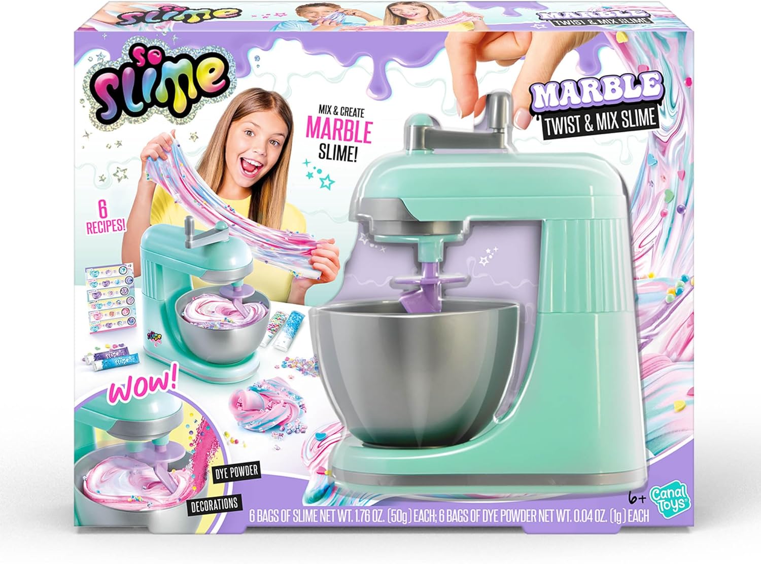 Canal Toys So Slime Marble Twist N Slime Mezclador de limo