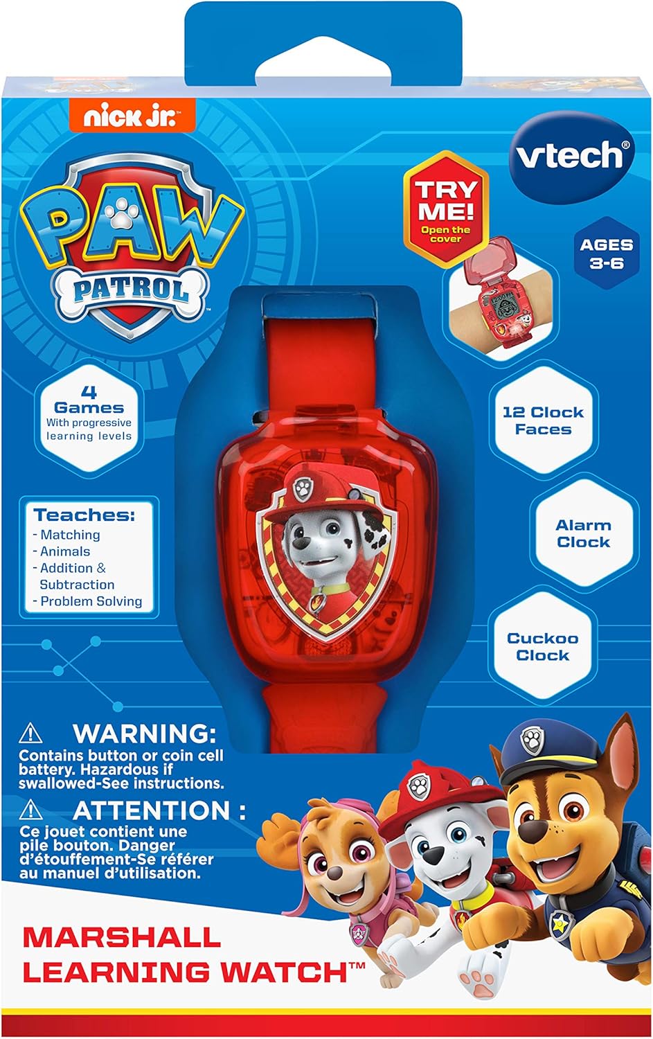 VTech PAW Patrol Marshall - Reloj de aprendizaje