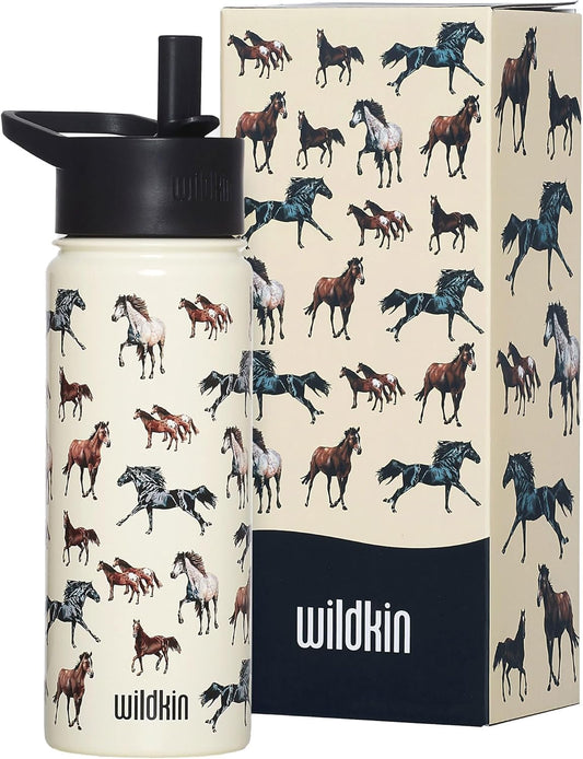 Wildkin Botella de agua de acero inoxidable 18 onzas