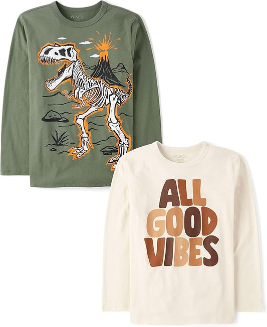 Camisetas gráficas dinosaurios Children's Place