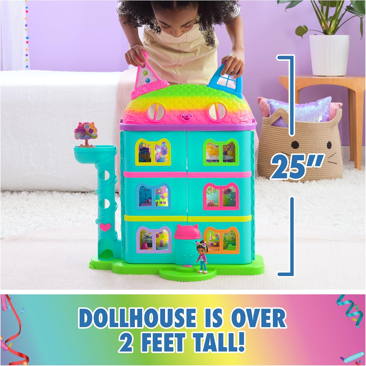 Gabby's Dollhouse, con temática de arco iris