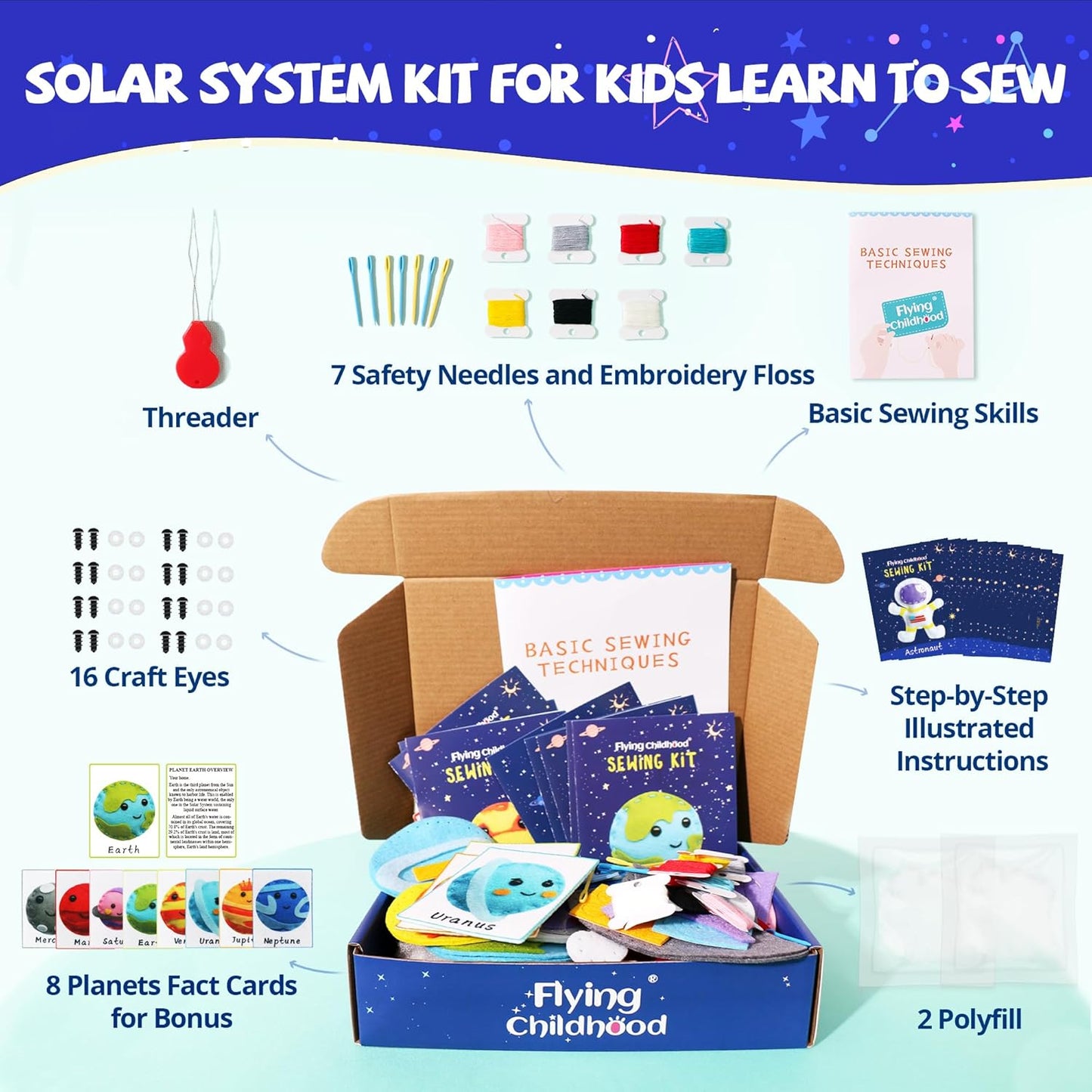 Kit de costura para niños