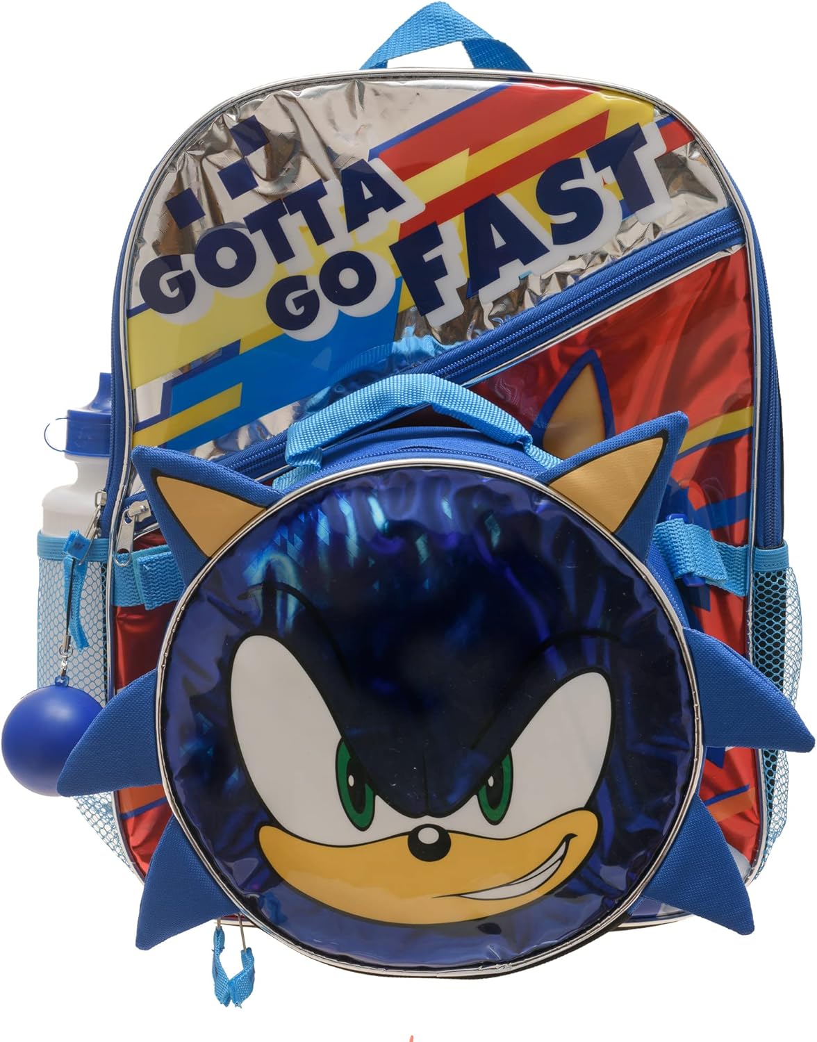 Juego de mochila y almuerzo con licencia de Sonic the Hedgehog  16 pulgadas