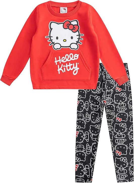Hello Kitty Conjunto de sudadera de manga larga y pantalones de leggings