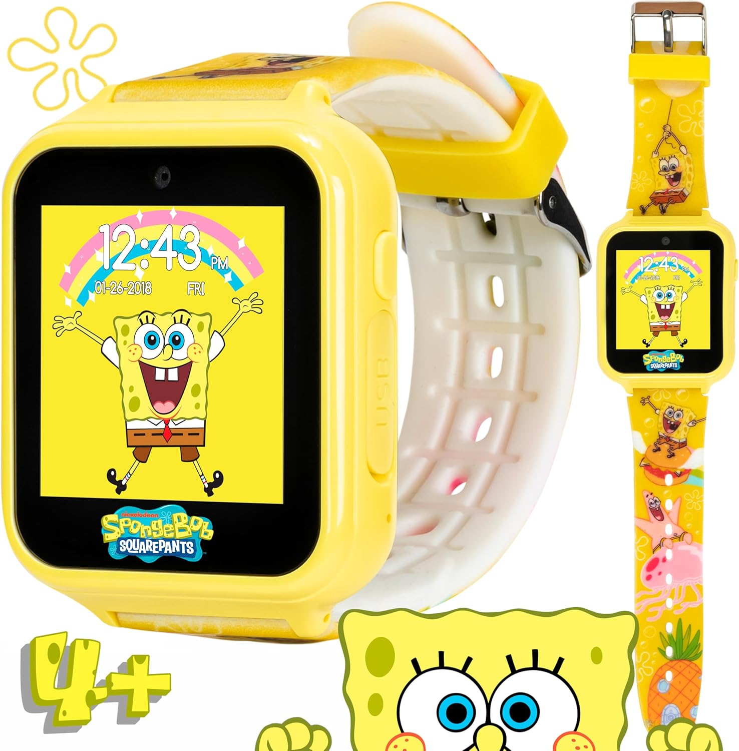 Bob Esponja Reloj inteligente con pantalla LED