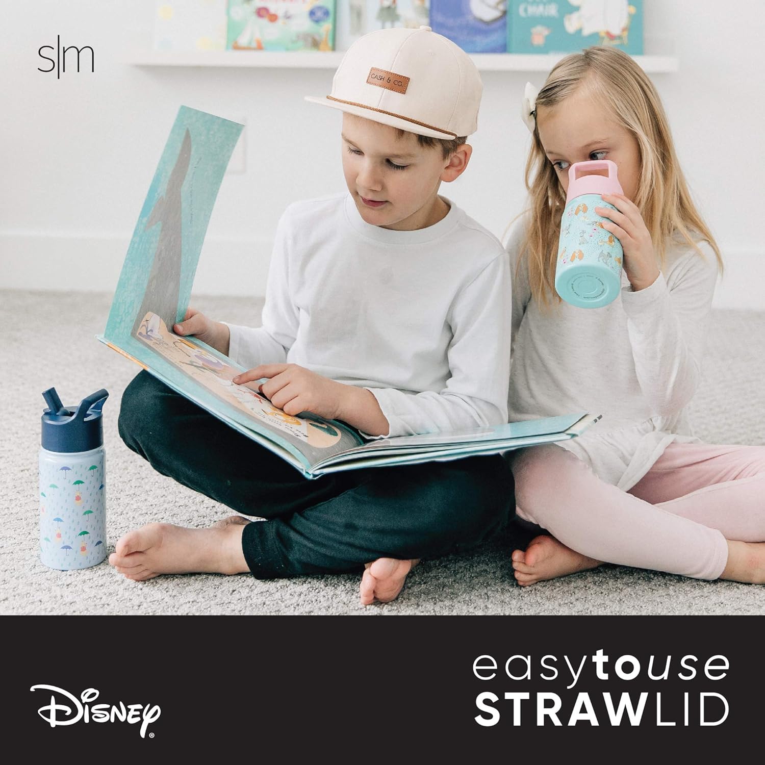 Simple Modern Disney Wish Botella de agua de acero inoxidable aislado