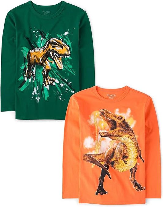 Camisetas gráficas dinosaurios Children's Place