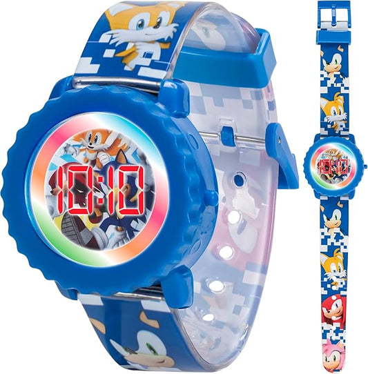 Sonic The Hedgehog - Reloj digital para niños, pantalla LED intermitente