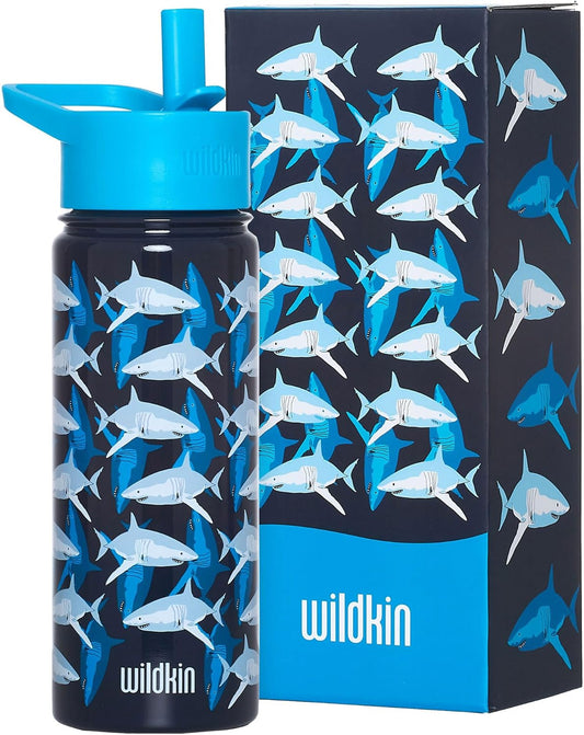 Wildkin Botella de agua de acero inoxidable 18 onzas